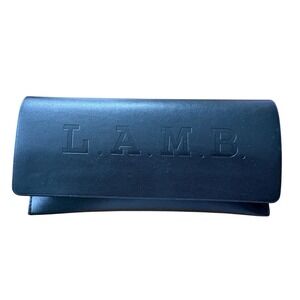 L.A.M.B. by Gwen Stefani Black Semi-Hard Shell Sunglasses, Eyeglasses Case